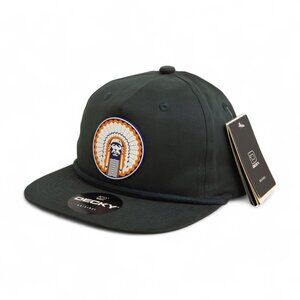 Illinois Fighting Illini Chief Illiniwek 3D Classic Rope Hat- Charcoal